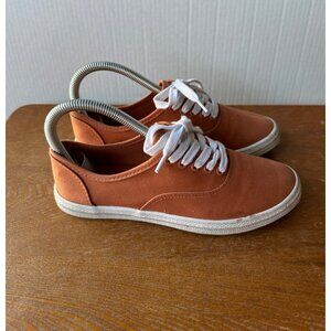 Universal Thread Size 6 Trendy Casual Lace Up Tennis Rust